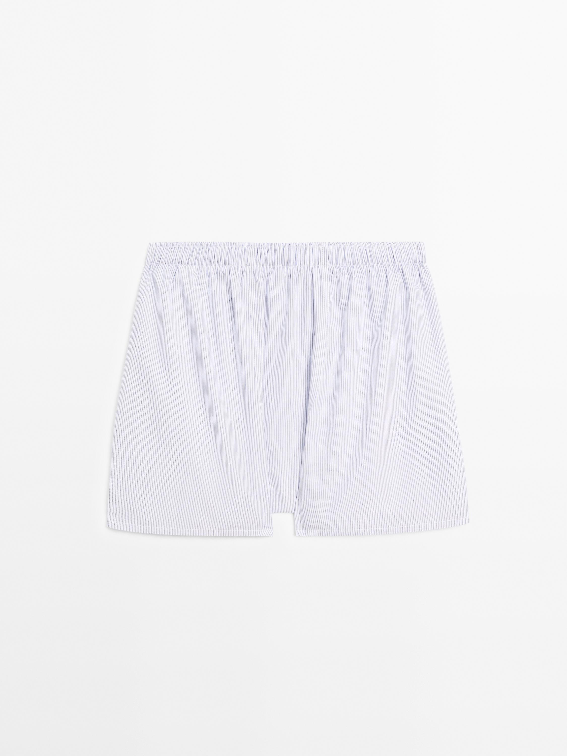 Caleçon imprimé rayures doubles